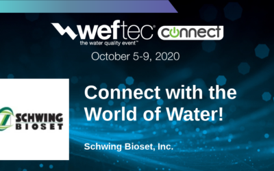 Schwing Bioset is Excited to Exhibit Virtually at WEFTEC Connect 2020